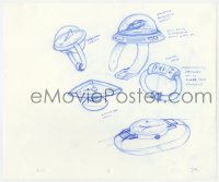 5g0165 SIMPSONS animation art 2000s cartoon pencil drawing of cool sci-fi watches!