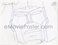 5g0163 TRANSFORMERS signed animation art 1980s by artist Darrel McNeil, who drew Megatron!