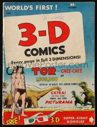 5g0411 3-D COMICS #2 comic book October 1953 second issue, Tor and Chee-Chee by Joe Kubert!