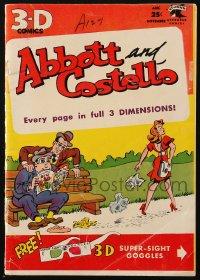 5g0609 ABBOTT & COSTELLO vol 1 no 1 comic book Nov 1953 every page in full 3 dimensions, first issue!