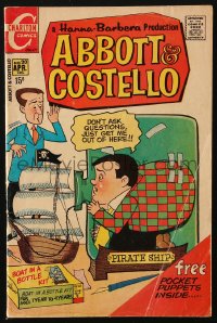 5g0597 ABBOTT & COSTELLO #20 comic book April 1971 Hanna-Barbera, Lou trapped in ship bottle!