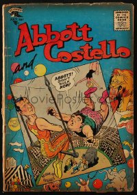 5g0601 ABBOTT & COSTELLO #39 comic book July 1956 great art of Bud & Lou on the circus trapeze!