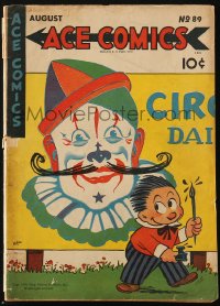 5g0412 ACE COMICS #89 comic book August 1944 great Joe Musial art, The Phantom, Tim Tyler!