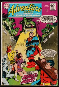 5g0578 ADVENTURE COMICS #370 comic book July 1968 Superman & Superboy vs The Devil's Jury!