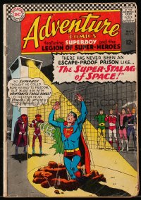 5g0572 ADVENTURE COMICS #344 comic book May 1966 Superman trapped in The Super-Stalag of Space!