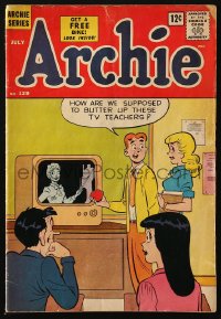 5g0415 ARCHIE COMICS #129 comic book July 1962 Archie, Betty, Veronica & Jughead learning online!