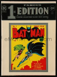 5g0417 BATMAN REPRINT #1 comic book Feb/Mar 1975 Famous 1st Edition, collector's silver mint series!