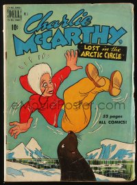 5g0427 CHARLIE MCCARTHY #5 comic book 1950 Lost in the Arctic Circle!
