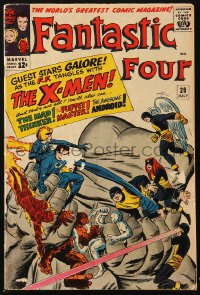 5g0445 FANTASTIC FOUR #28 comic book July 1964 Marvel Comics, featuring guest stars The X-Men!