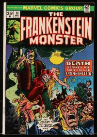5g0452 FRANKENSTEIN #10 comic book May 1974 Death strikes the man called Frankenstein!