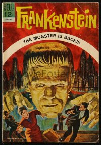 5g0451 FRANKENSTEIN #1 comic book March/May 1963 the monster is back, Dell first issue!