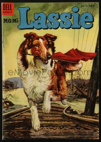 5g0480 LASSIE #19 comic book November/December 1954 Lassie and the Black Jaguar!