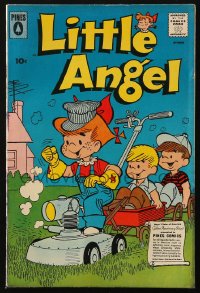 5g0488 LITTLE ANGEL #16 comic book September 1959 kids using lawnmower & wagon as a train!