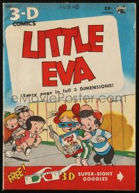 5g0490 LITTLE EVA #1 comic book October 1953 first issue from 3-D Comics!