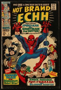 5g0510 NOT BRAND ECHH #2 comic book Sep 1967 Spidey-Man vs. Gnatman & Rotten, 2nd issue, Severin art!