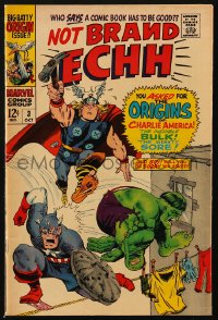 5g0511 NOT BRAND ECHH #3 comic book Oct 1967 Charlie America, Inedible Bulk, Mighty Sore, Severin art!