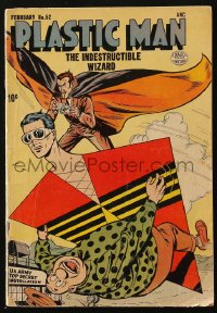5g0516 PLASTIC MAN #52 comic book February 1955 the elastic superhero created by Jack Cole!