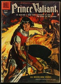5g0519 PRINCE VALIANT #699 comic book 1956 The Secret of the Flames, Dell Four Colors series!