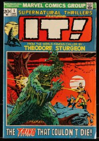 5g0545 SUPERNATURAL THRILLERS #1 comic book December 1972 Jim Steranko art featuring IT!
