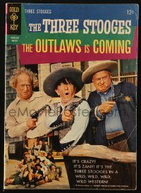 5g0628 THREE STOOGES #22 comic book March 1965 Larry, Moe & Curly-Joe, The Outlaws is Coming!
