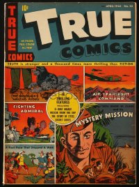 5g0552 TRUE COMICS #23 comic book April 1943 a thousand times more thrilling than fiction!
