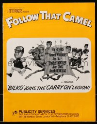 5g1041 CARRY ON IN THE LEGION English pressbook 1967 art of Phil Silvers & cast, Follow That Camel!