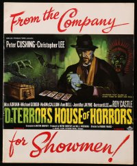 5g1043 DR. TERROR'S HOUSE OF HORRORS English pressbook 1965 Peter Cushing, different art, rare!