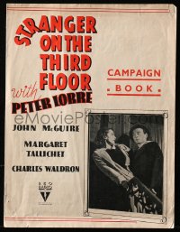 5g1065 STRANGER ON THE THIRD FLOOR English pressbook 1940 McGuire thinks Cook killed the man Peter Lorre killed!