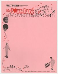 5g0101 LOVE BUG 9x11 letterhead 1969 Disney, Volkswagen Beetle Herbie!