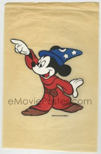 5g0012 MICKEY MOUSE 8x13 iron-on transfer 1970s as The Sorcerer's Apprentice from Fantasia!