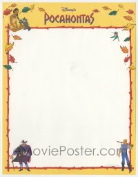 5g0105 POCAHONTAS group of 60 letterheads 1995 Disney's story of the famous Native American Indian!