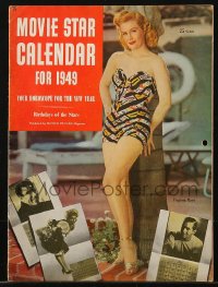 5g0134 MOVIE STAR CALENDAR FOR 1949 calendar 1949 birthdays of the stars & your horoscope too!