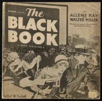 5g0663 BLACK BOOK pressbook 1929 Queen of Serials Allene Ray & Serial King Walter Miller, rare!
