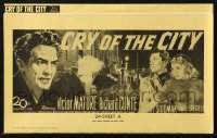 5g0701 CRY OF THE CITY pressbook 1948 film noir, Victor Mature, Richard Conte, Shelley Winters