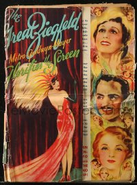 5g0762 GREAT ZIEGFELD pressbook 1936 William Powell, Luise Rainer, Myrna Loy, very elaborate & rare!