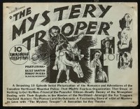 5g0862 MYSTERY TROOPER pressbook 1931 Buzz Barton Canadian Mountie serial, very rare!