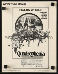 5g0900 QUADROPHENIA pressbook 1979 great images of The Who & Sting, English rock & roll!