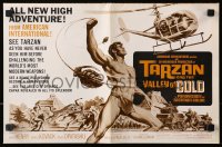 5g0968 TARZAN & THE VALLEY OF GOLD pressbook 1966 art of Henry throwing grenade at helicopter!