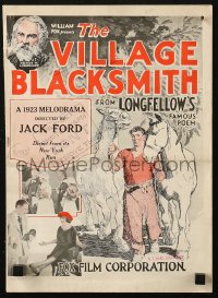 5g1008 VILLAGE BLACKSMITH pressbook 1922 directed by John Ford, from Longfellow's famous poem, rare!