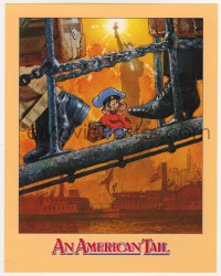 5g0076 AMERICAN TAIL screening program 1986 Steven Spielberg, Don Bluth, art of Fievel by Struzan!