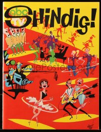 5g0037 SHINDIG signed TV souvenir program book 1964 by Jack Good, who hosted the variety series!