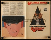 5g0236 CLOCKWORK ORANGE promo brochure 1972 Stanley Kubrick classic, Malcolm McDowell!
