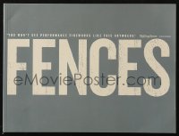 5g0243 FENCES promo brochure 2016 star/director Denzel Washington and Best Actress Viola Davis!