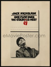 5g0267 ONE FLEW OVER THE CUCKOO'S NEST promo brochure 1975 Jack Nicholson, Louise Fletcher!