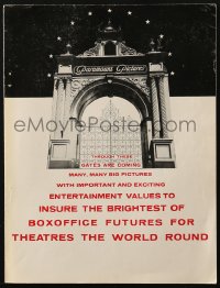 5g0117 PARAMOUNT PICTURES THROUGH THESE GATES 8-page trade ad 1956 Ten Commandments & more!