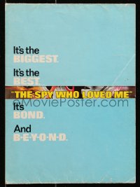 5g0271 SPY WHO LOVED ME promo brochure 1977 great Bob Peark art of Roger Moore as James Bond!