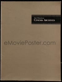 5g0278 WESLEYAN CINEMA ARCHIVES promo brochure 1980s Bergman, Capra, Eastwood, Kay Francis & more!