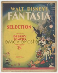 5g0314 FANTASIA English sheet music 1941 selection arranged by Dembroy Somers, great color art!