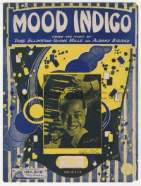 5g0344 MOOD INDIGO sheet music 1931 words & music by Duke Ellington, great image of him, Starmer art!
