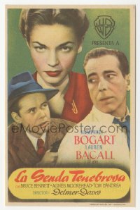 5g0206 DARK PASSAGE Spanish herald 1949 different image of Humphrey Bogart & sexy Lauren Bacall!